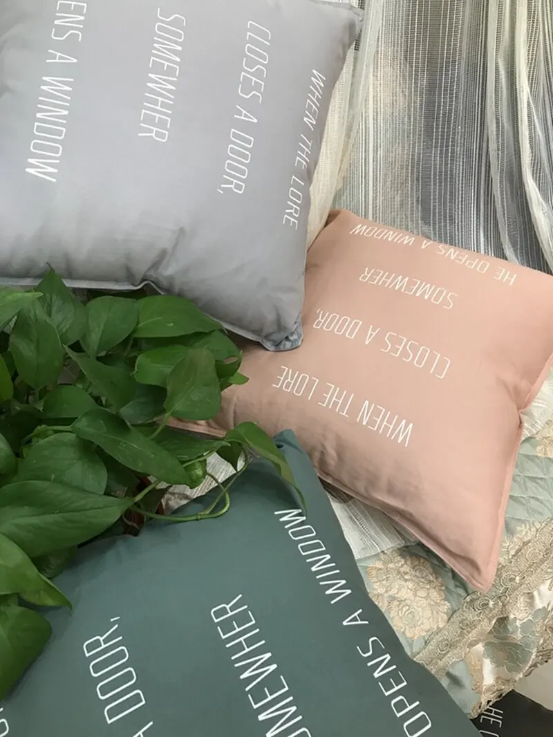 LeRadore Simple Cotton Cushion Cover Throw Pillow Covers Home Hotel Club Company Decor Textiles Case Christmas 18*18in | Дом и сад