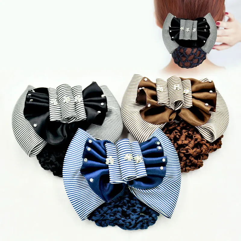 Сетка для волос профессиональная с пружинным зажимом и карманом