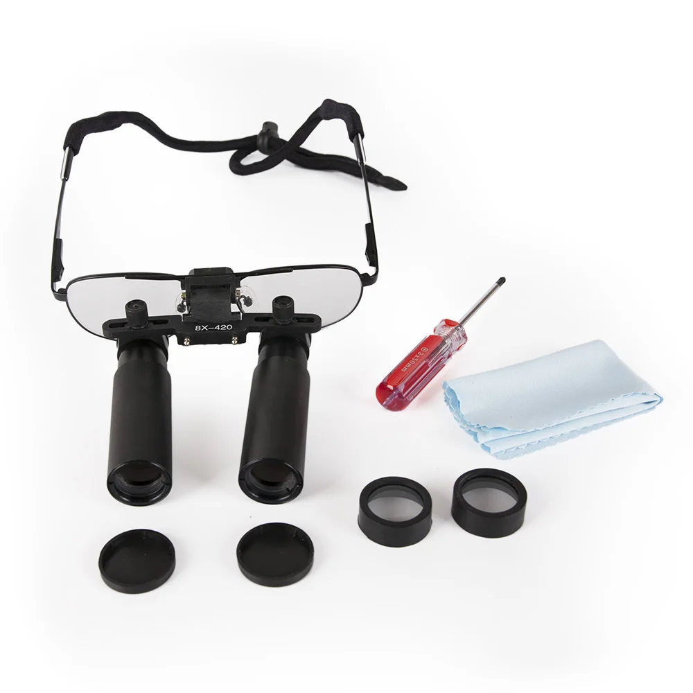 8.0X-R Surgical magnifying glasses Medical 8x 420mm Binocular Loupes Free Shipping free shipping-1set | Лампы и освещение