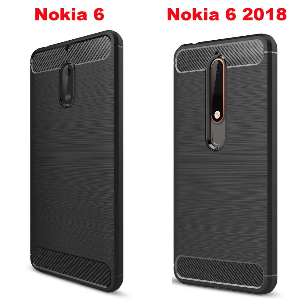 Чехол для Nokia X6 7 Plus 6 2018 8 Sirocco 3 1 2 5 роскошный противоударный чехол из углеродного