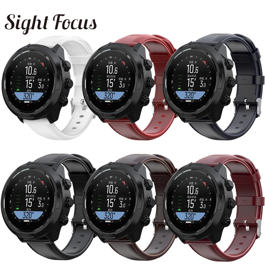 Взгляд фокус Quick Release кожаный ремешок для часов для Suunto 9 Band 24 мм Suunto D5 ремешок траверс ремешок Спартанский спортивный ремешок для наручных часов