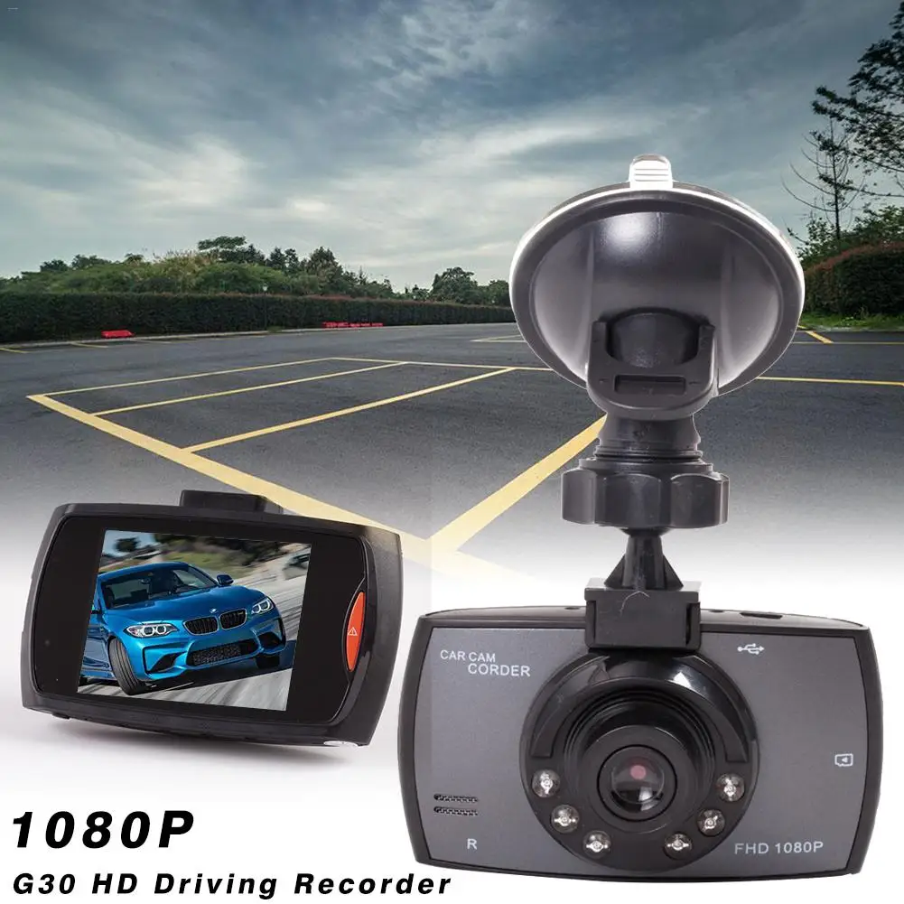 Видеорегистратор автомобильный G30 Full HD 1080P угол обзора 140
