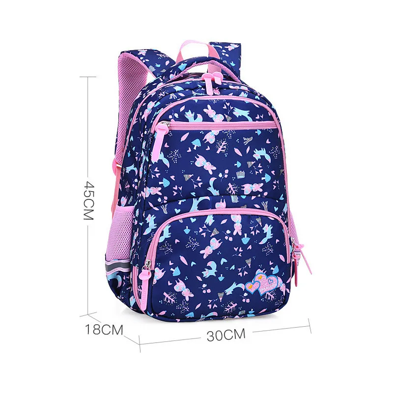 royal blue large Новые школьные рюкзаки для девочек-подростков 1-6 лет, 2 размера, Большой Вместительный рюкзак для путешествий, детские школьные сумки - Цвет: royal blue large