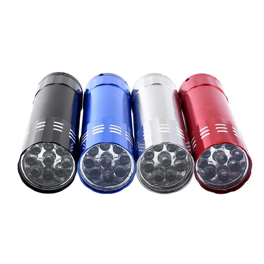Портативный Мини 9 LED Сушилка Для Ногтей Maquiagem Макияж Фонарик УФ-Лампы Гель Быстро