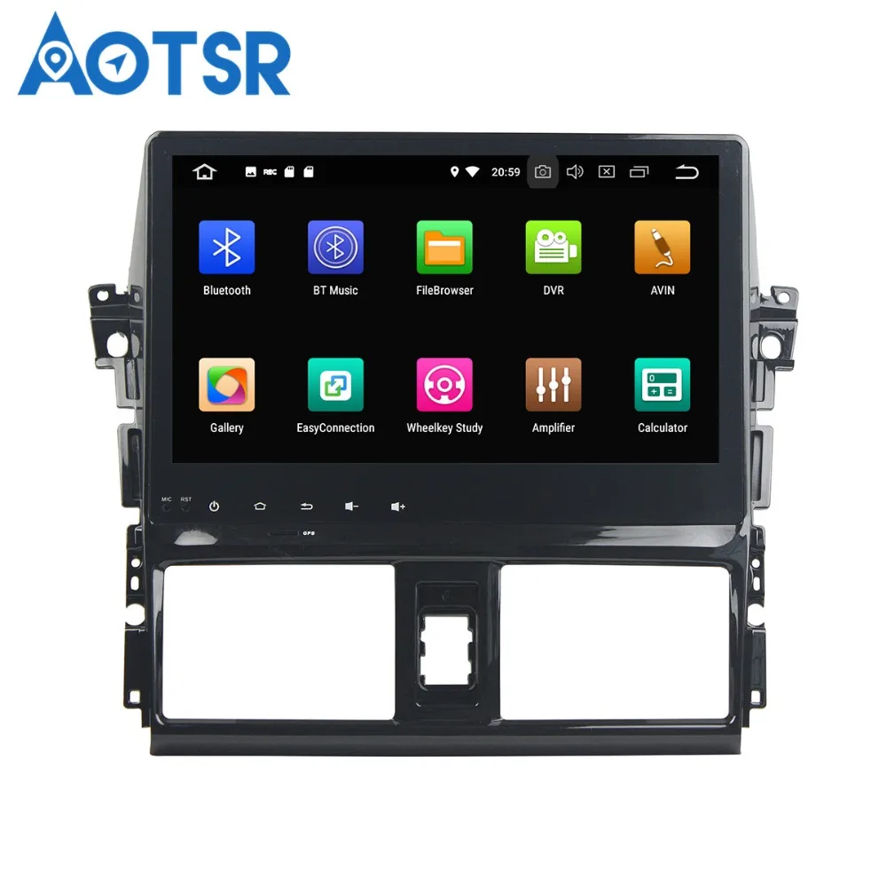 Aotsr Android8.0/7 1 GPS навигация автомобильный DVD плеер для Toyata Vios/Yairs2013 2015multimedia радио