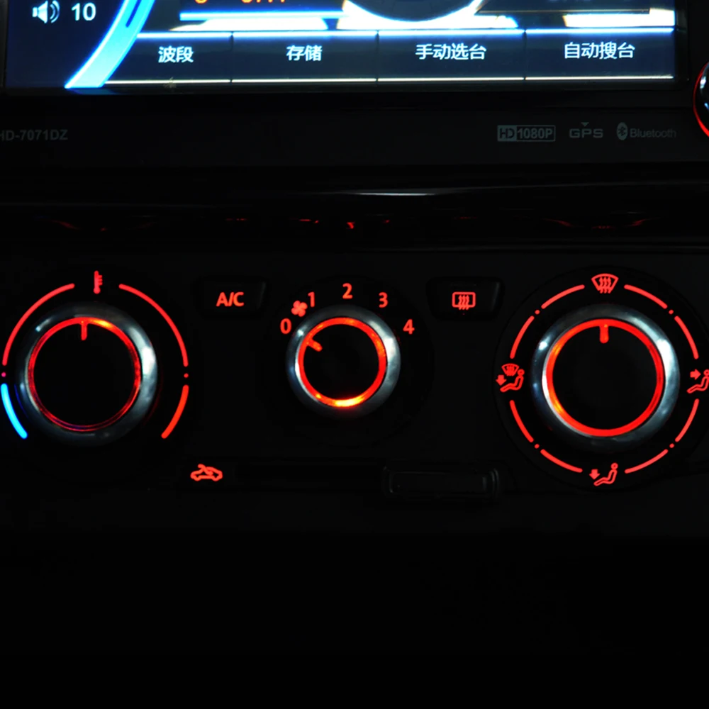 Автомобильный Стайлинг переключатель контроля тепла кондиционера для Volkswagen VW Polo