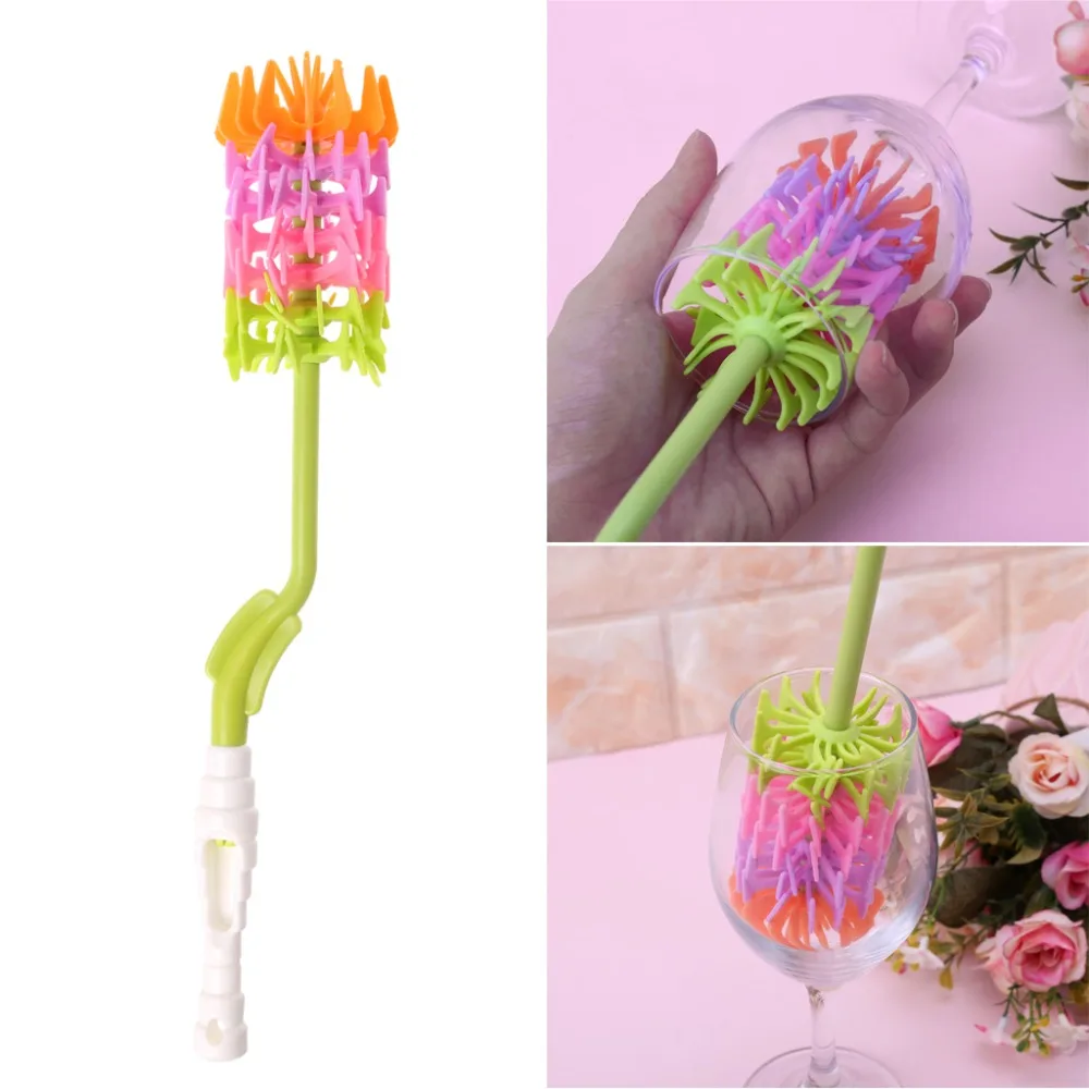 

Радужный силиконовый инструмент для чистки сосков с вращением на 360 градусов