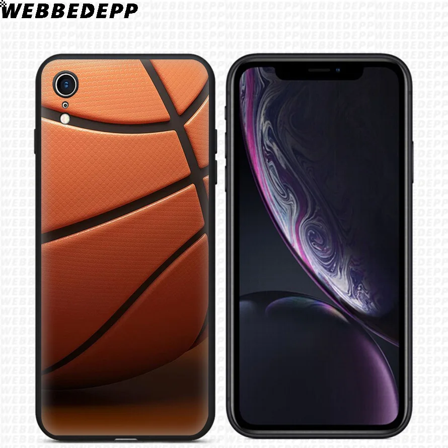 WEBBEDEPP Basketball Art Soft Silicone Case for iPhone 11 Pro Xr Xs Max X or 10 8 7 6 6S Plus 5 5S SE |