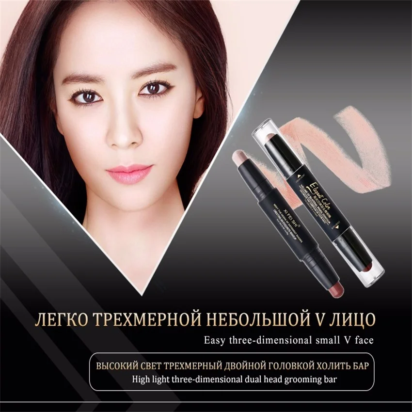 2 в 1 кремовый контурный Хайлайтер для лица|highlighter bronzer|contour highlightercontour stick |