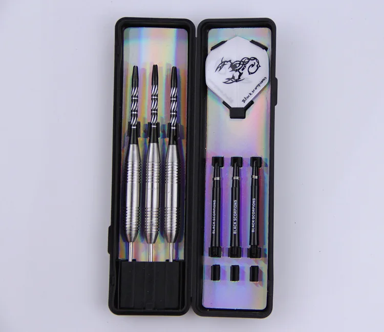

3pc Stainless Steel Darts Curved Aluminum Rod White Scorpion for Electronic Dart Target