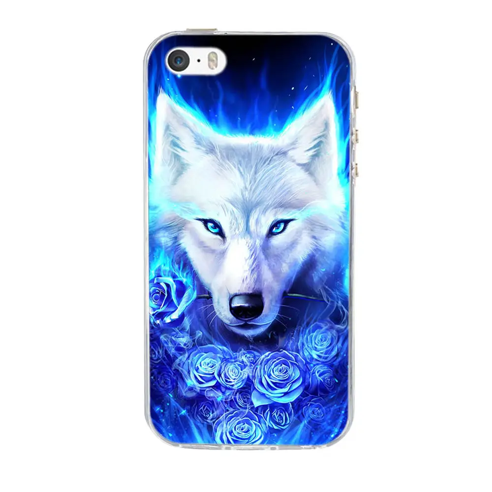 Capas Coque For Apple iphone 5 5S Case Soft Silione Fundas Cover for Iphone 6 6S Covers TPU Bumper SE S |