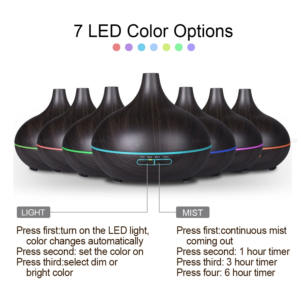 Увлажнитель воздуха Эфирное Масло Диффузор Аромалампу Ароматерапия
