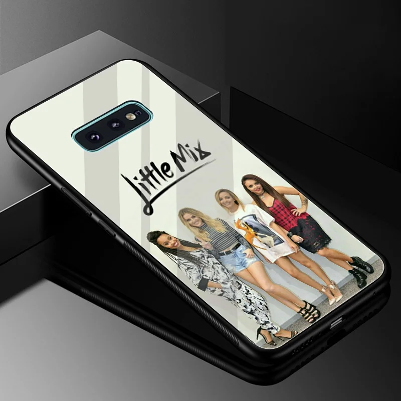 Чехол из закаленного стекла little mix для Samsung Galaxy A10 A20 A30 A40 A50 A60 A70 S7 Edge S8 S9 Plus Note 8 9 S10 |