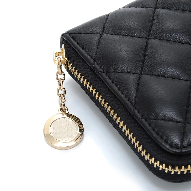 Осень 2017 г. Новинка зимы овчины Пояса из натуральной кожи Длинный кошелек Высокое