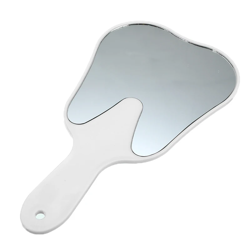 5 видов цветов в форме зуба милые пластиковые ручки косметическое зеркало