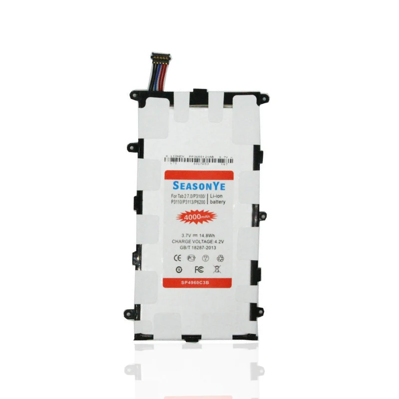 Seasonye 1x4000 мАч/14.8Wh SP4960C3B запасная батарея для Samsung Galaxy Tab Tablet 2 7 0 P6200 P3100 P3110 P3113 GT