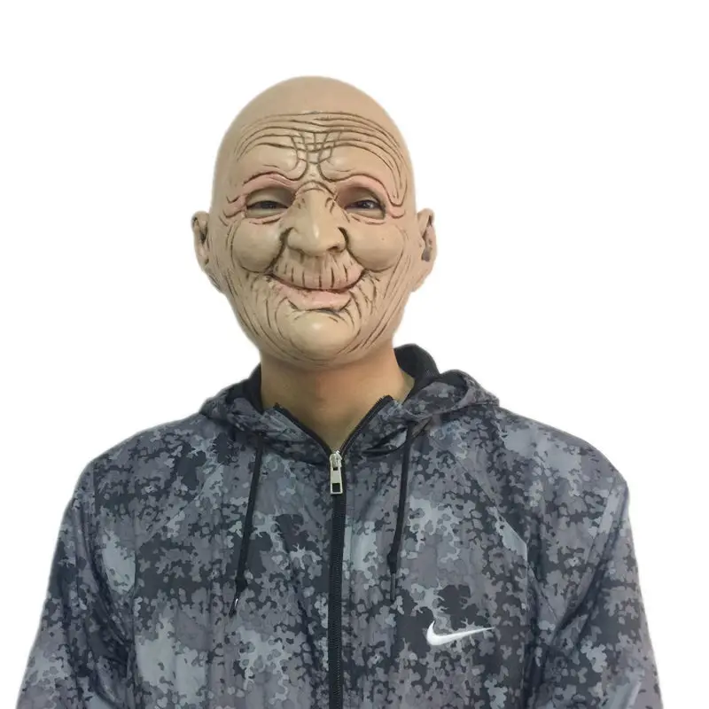 Забавная улыбающаяся латексная маска на Хэллоуин реалистичные резиновые маски