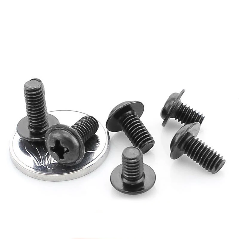 150PCS-M2*3/4/5/6/8/10/12 Black Round with a Screw / Tape Computer Comes | Обустройство дома