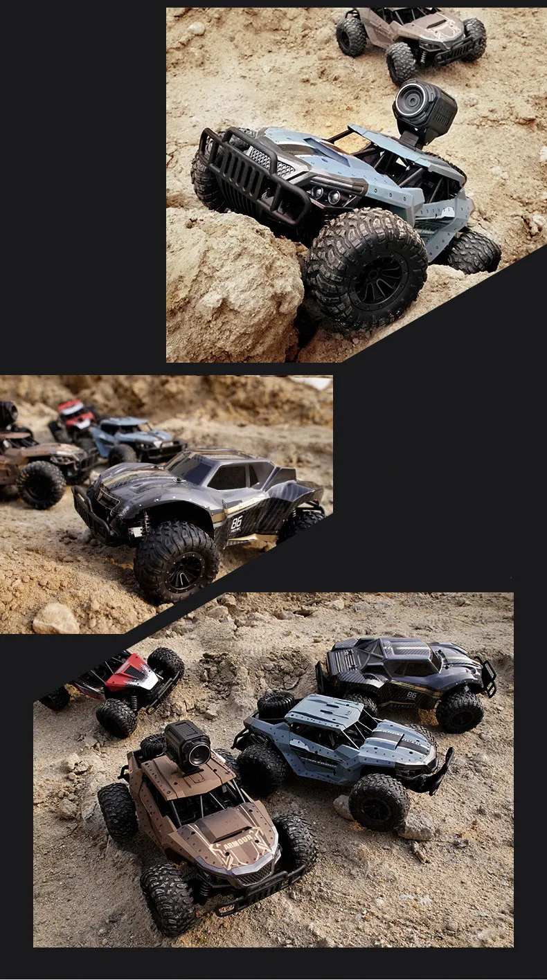 1/16 2,4G 4WD высокоскоростной Радиоуправляемый автомобиль с WiFi 720P камерой Радио пульт дистанционного управления внедорожный Carros игрушка для мальчиков Drift pickup
