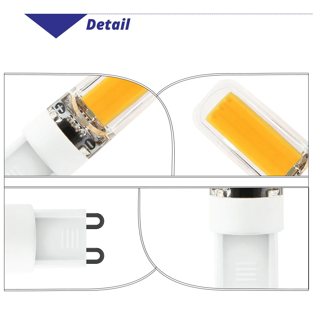 5PCS AC 220V Dimmable COB LED Light 3W 2609 G4 G9 E14 PC Lampshade Bulb Replace Halogen Crystal Spotlight Chandelier | Лампы и
