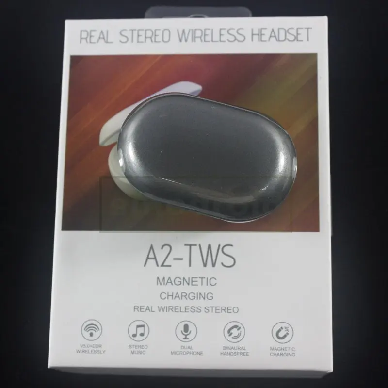 A2 Мини Bluetooth V5.0 наушники вкладыши TWS с Беспроводной Автоматическое Сопряжение