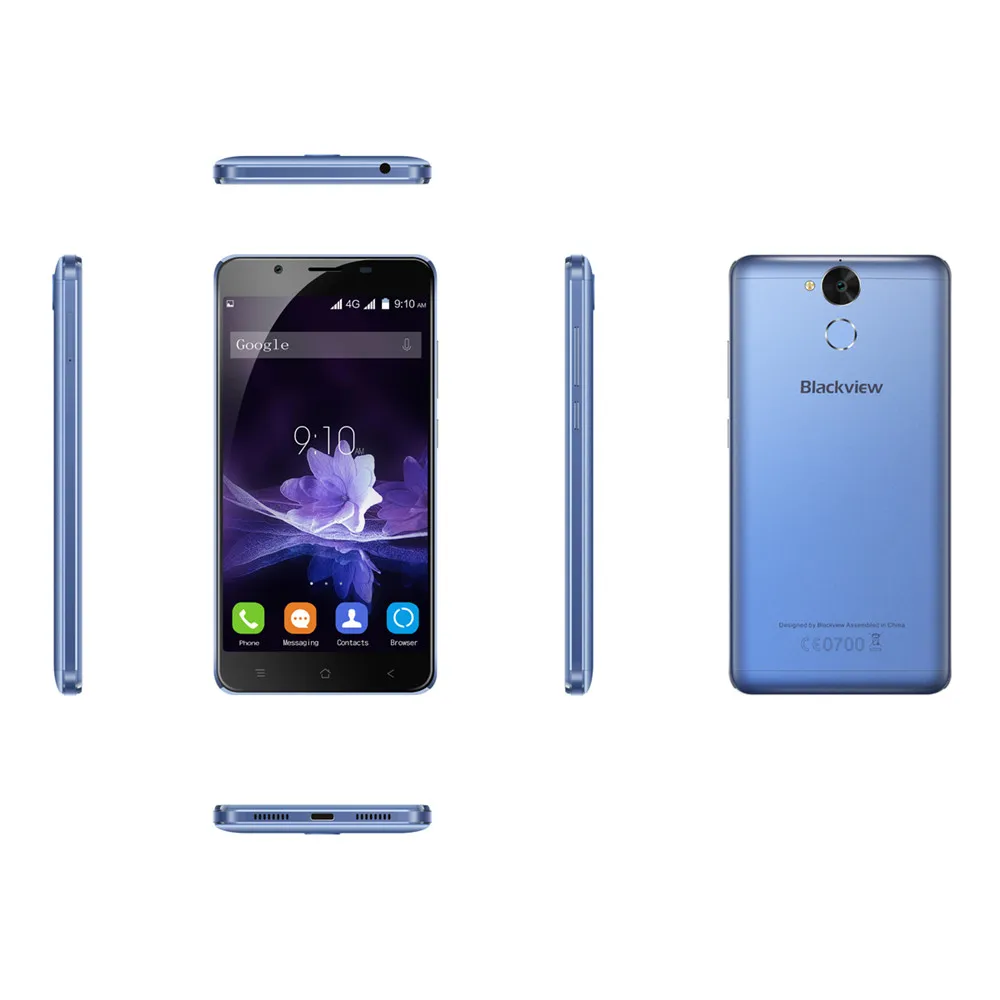Оригинал Blackview P2 4G FDD-LTE смартфон 5 дюймов Android 6 0 mt6750t восемь ядер B Оперативная