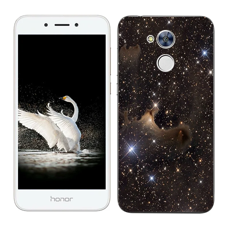 Модный мягкий чехол из ТПУ для Huawei Honor 6A силиконовый с изображением туманности