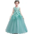 Летнее кружевное платье принцессы с бисером для свадебной вечеринки детское платье для девочек; Robe Fille; Детские платья праздничный костюм принцессы для девочек; От 4 до 15 лет