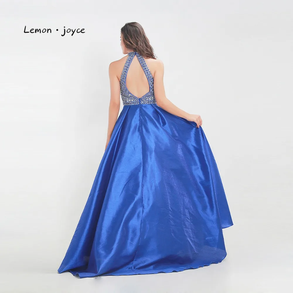 Lemon joyce Элегантное Длинное платье для выпускного вечера 2020 с круглым вырезом без
