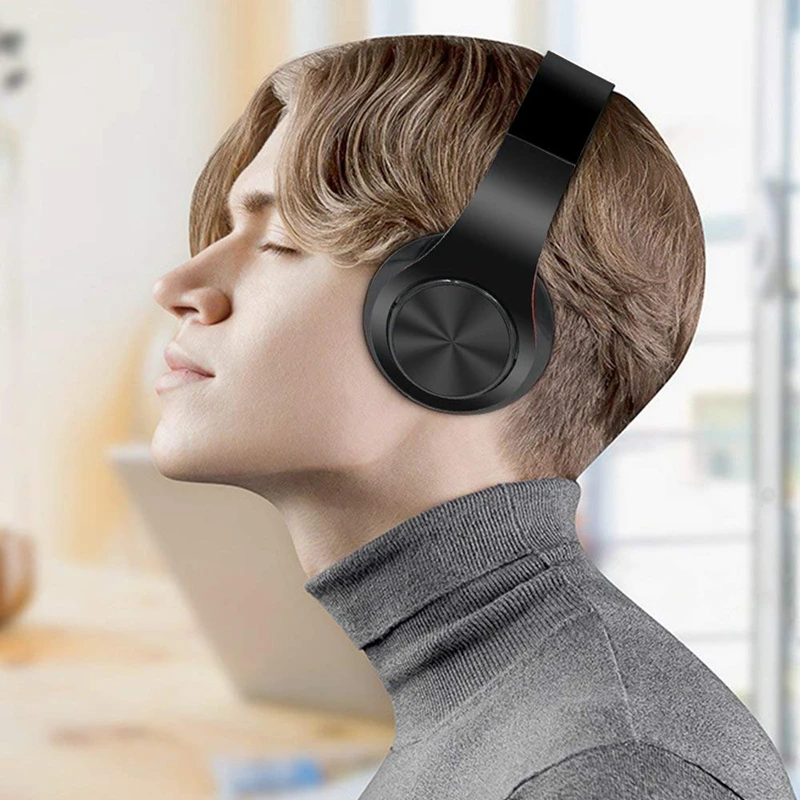 Bluetooth наушники с шумоподавлением складные беспроводные стерео гарнитуры
