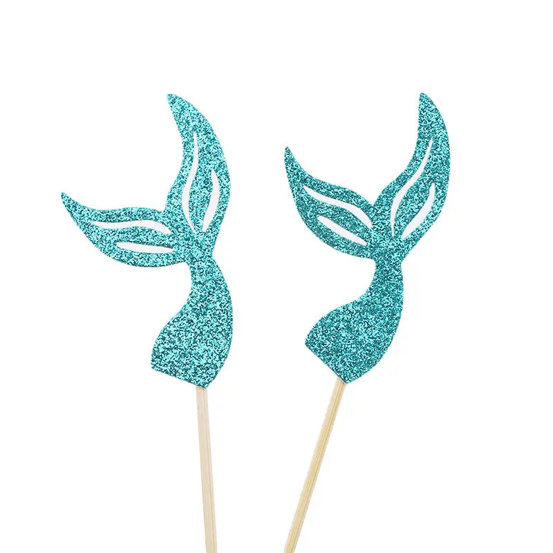 Creative New 24Pcs Mermaid Ocean Cupcake Toppers Wedding Kid Birthday Party Cake Decorations Year Supplies | Дом и сад