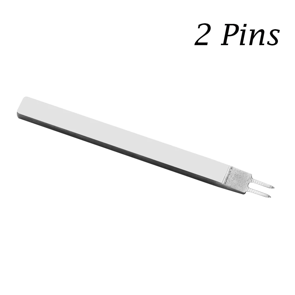 2Pins 1 шт. практичный магический 4 мм ручной работы кожаный инструмент для рукоделия инструмент для шитья игла дыроколы ремесло - Цвет: 2Pins