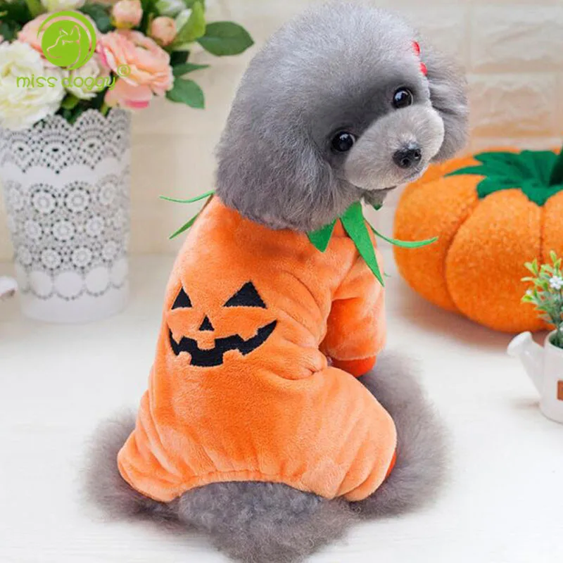Новый дизайн Хэллоуин для домашней собаки комбинезоны одежда зимнее