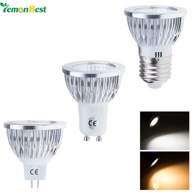 LemonBest COB 6 Вт 9 12 E27 MR16 GU10 Светодиодный лампа светильник Теплый/Холодный белый