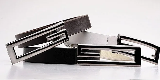 Модные новые мужские женское из искусственной кожи G Форма Сплав Пояс на пряжке