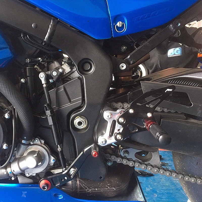 Мотоцикл Rearsets для Suzuki GSX R GSXR 1000 2017 2018 CNC регулируемая подножка подножки рычаг