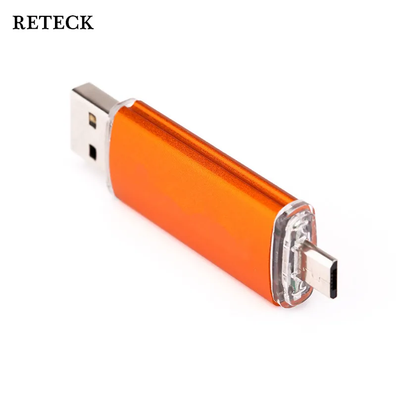 Free shipping OTG smart phone usb 2.0 key drive dual computer memory u disk 16GB mobile android flash | Компьютеры и офис