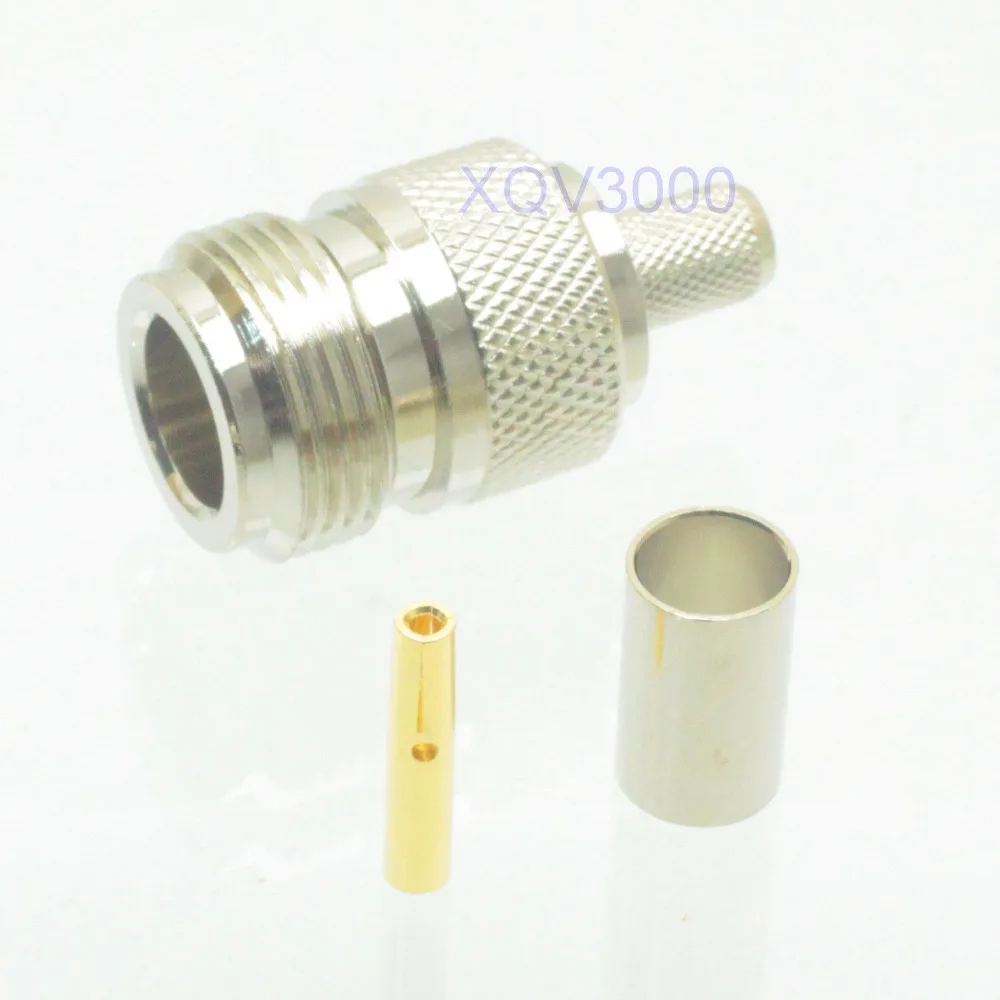 10 шт. Разъем N гнездовой разъем для RG8X RG 8X LMR240 RF коаксиальный|pin crimp connectors|pin connectorpin |
