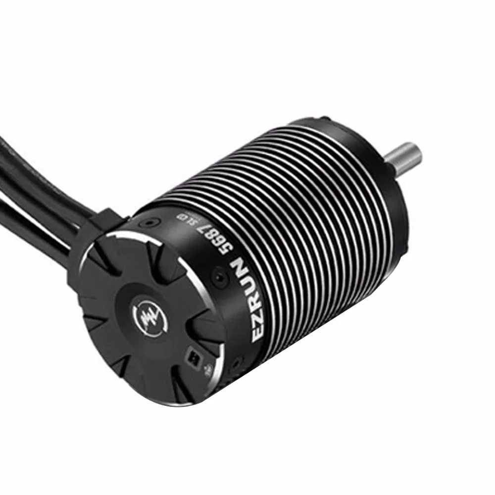 Щеточный электронный регулятор скорости HobbyWing EZRUN-SL 4985 1650KV/5687SL 1100KV Бессенсорный Бесщеточный 4-полюсного мотора MAX6 160A ESC Водонепроницаемый для 1/6 1/7 RC автомобиль