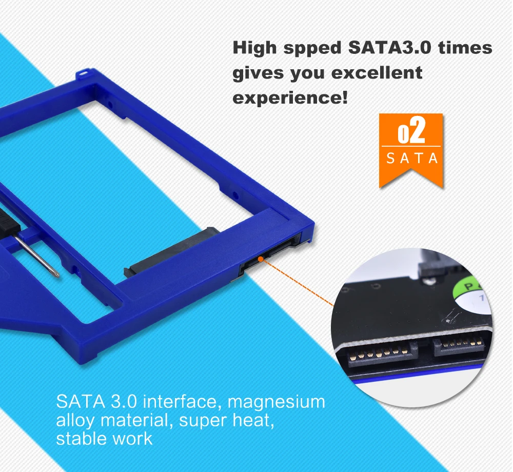 Tishric пластик 2nd Hdd шкатулка для Macbook Pro 1" 15" 1" Superdrive Optibay 9,5 мм Sata 3,0 до 2,5" корпус Ssd