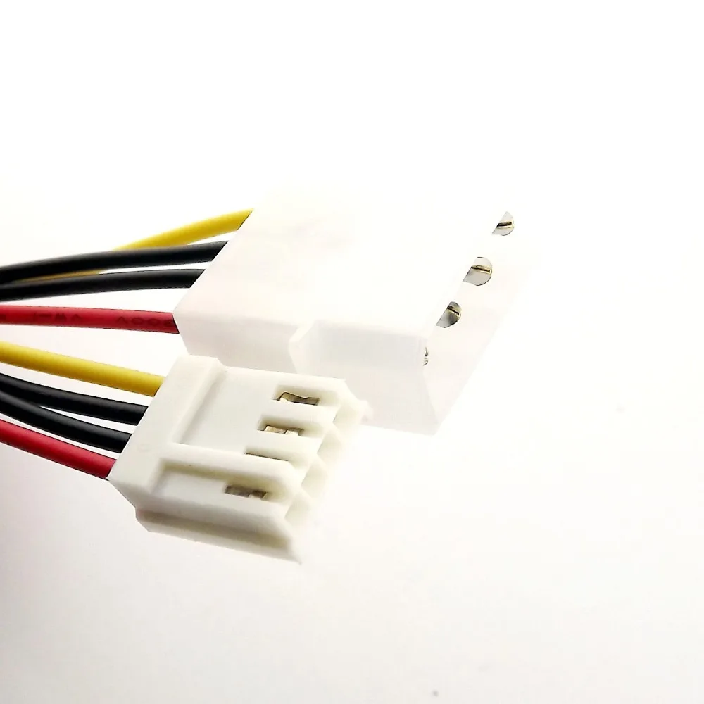 2 шт. IDE 4 контактный штекер Molex на флоппи привод адаптер питания Соединительный