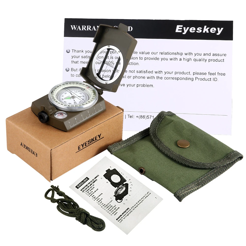 Eyeskey Водонепроницаемый Военный компас для выживания походный армейский