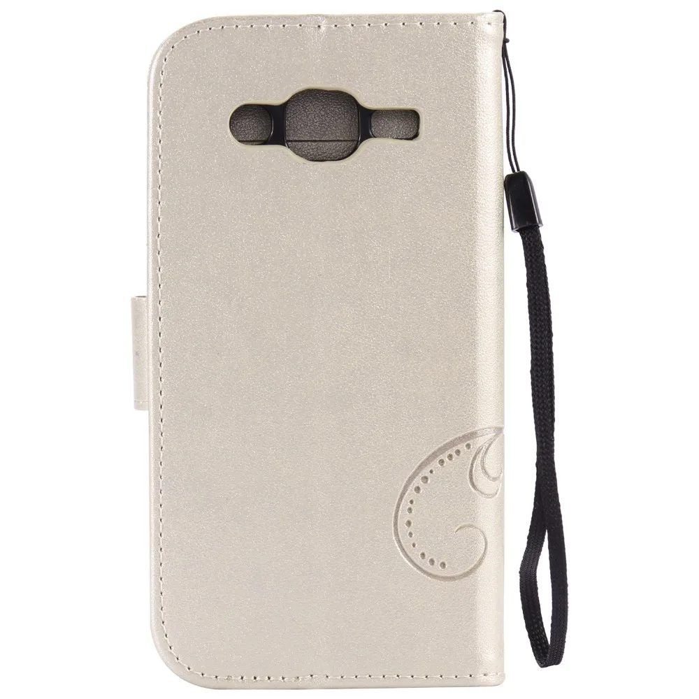 Для Samsung Galaxy J2 J200F Case Кожа + Мягкий Силиконовый Бумажник Флип Cover for Телефон Коке Fundas