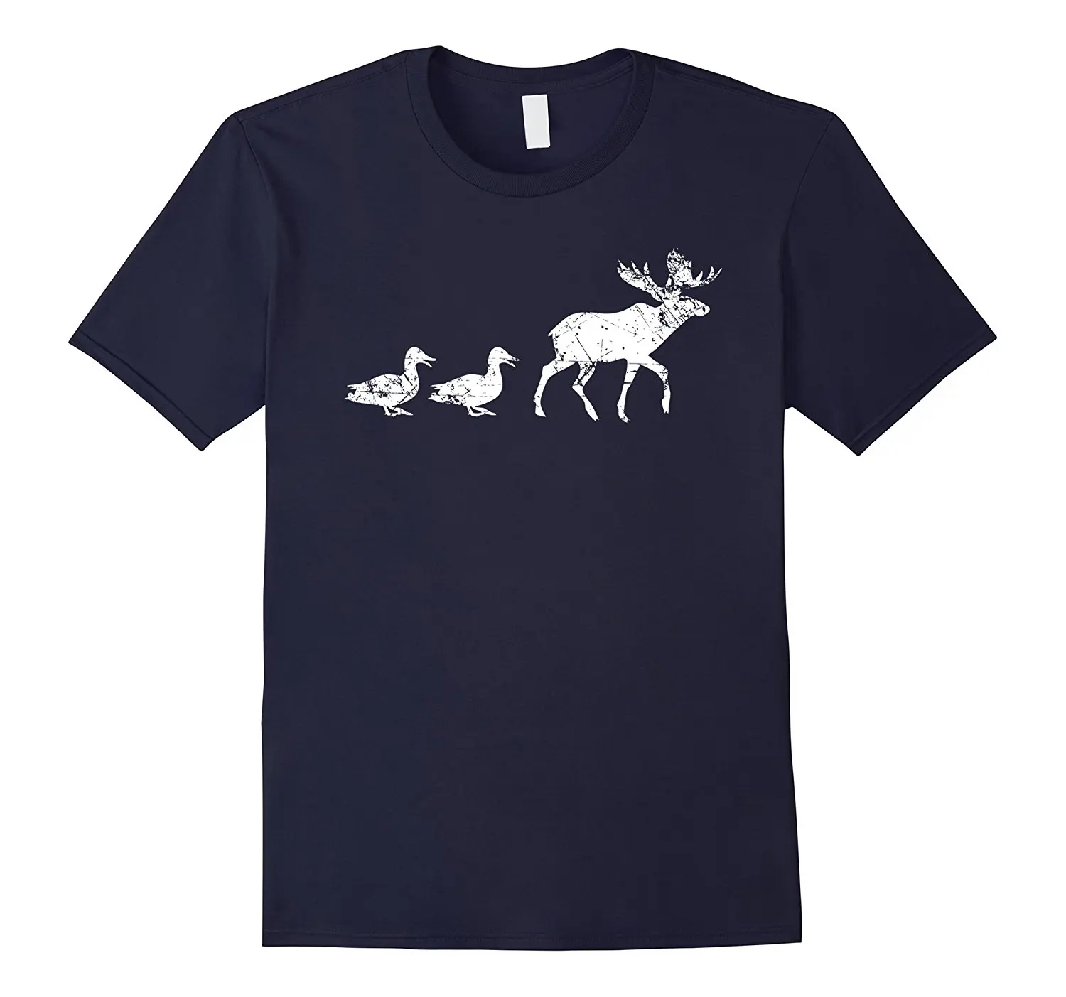 Забавная футболка с животными 2 утка Охотник на открытом воздухе Moose игра