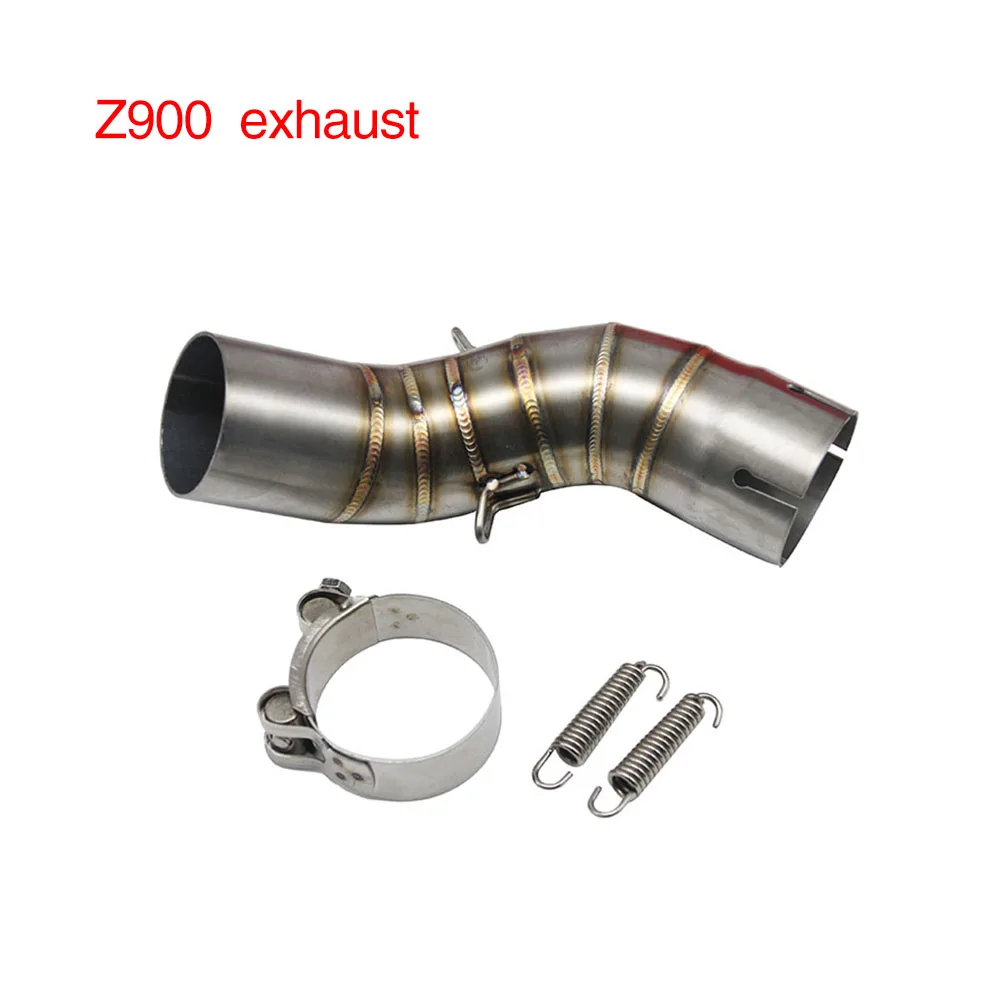 Z900 exhaust ZSDTRP Z900 51 мм мотоциклетный глушитель среднего соединения трубы Аксессуары для Kawasaki Z900 Slip-on Racings part - Цвет: Z900 exhaust