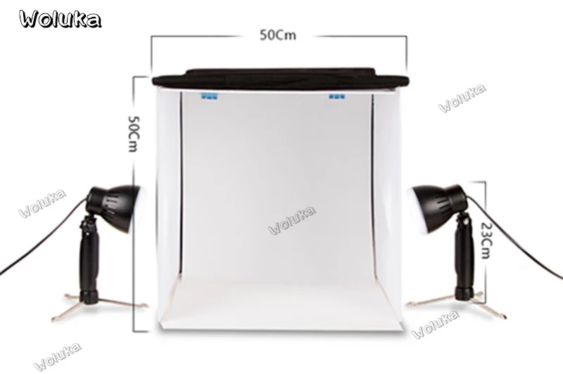 Led Мини Студия 50 см белый фон продукт реквизит для съемки светильник вой короб