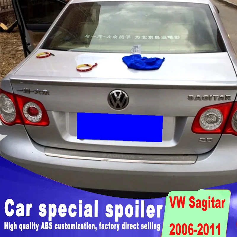 Высококачественный спойлер для Volkswagen VW jetta Sagitar 2006 2011 года модный дизайн краска