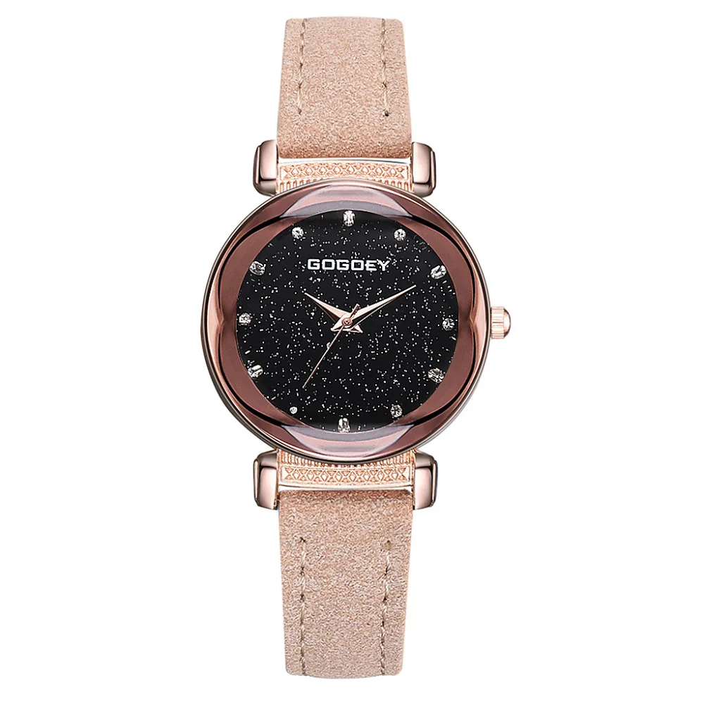 Gogoey Relojes Mujer Роскошные Брендовые женские часы индивидуальность романтическое звездное небо наручные часы горный хрусталь Дизайн Женские часы