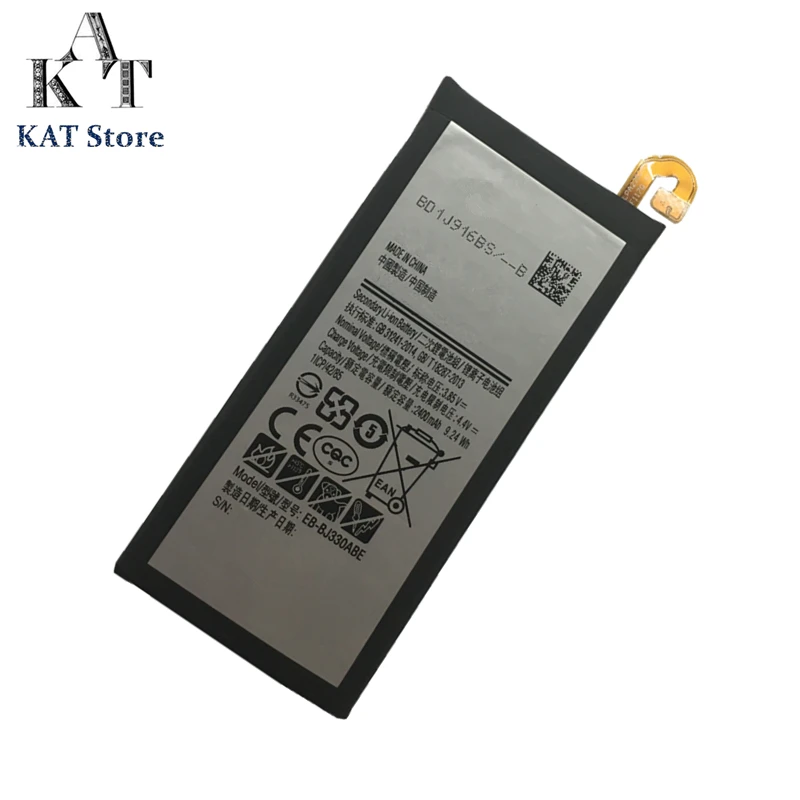 Аккумулятор для телефона KAT EB-BJ330ABE 2400 мАч Samsung Galaxy J3 2017 Edition SM-J330 J330F J3300 лучшее
