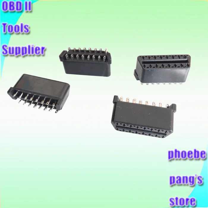 100 шт. универсальный автомобильный диагностический адаптер разъемы OBD ii 2 OBDII OBD2